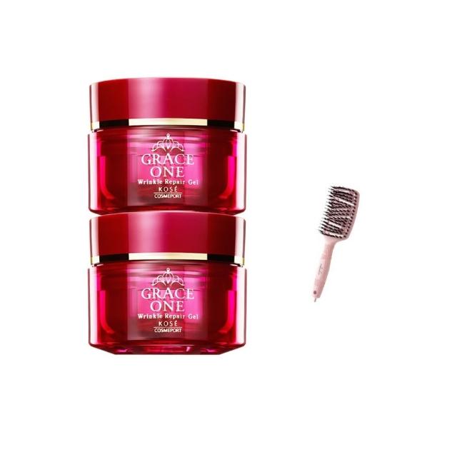 【KOSE 極上活妍】特濃彈力保濕凝霜EX100g-2入(修護精華/保濕小紅瓶/保濕霜/膠原蛋白)
