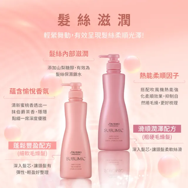 【SHISEIDO PROFESSIONAL 資生堂專業美髮】輕縈柔波護髮乳500g(燙捲 / 自然捲 / 細軟毛燥)