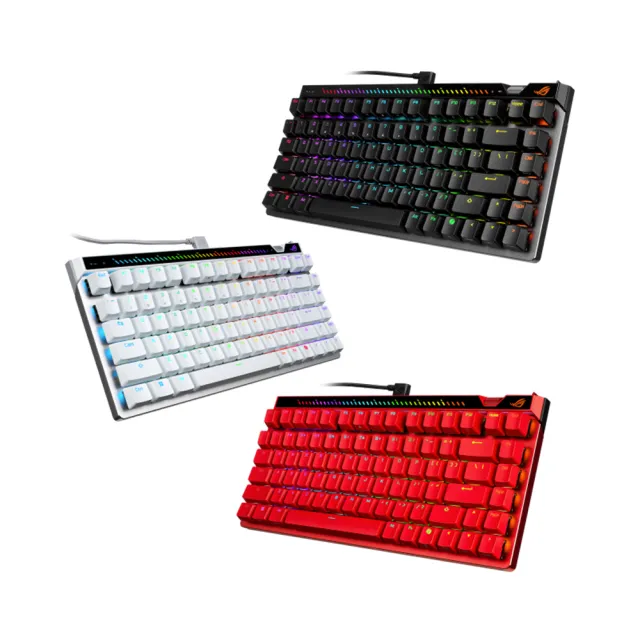 【ASUS 華碩】ROG Falchion Ace 75 HE 有線磁軸電競鍵盤 - 紅色(ROG HFX V2X 磁性軸)