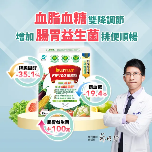 【funcare 船井生醫】FIP100纖維粉禮盒-共45包(華山公益禮盒、年節.三節送禮首選)