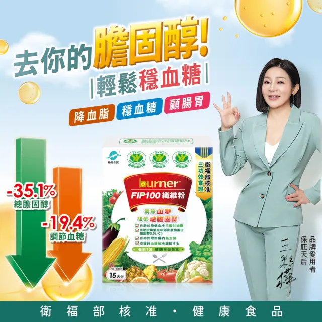 【funcare 船井生醫】FIP100纖維粉10盒-共150包(健康食品、膳食纖維-調節血脂/血糖、去你的膽固醇)