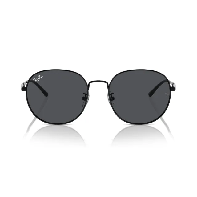 【RayBan 雷朋】大圓框 金屬 太陽眼鏡 墨鏡(RB3727D 002/87)