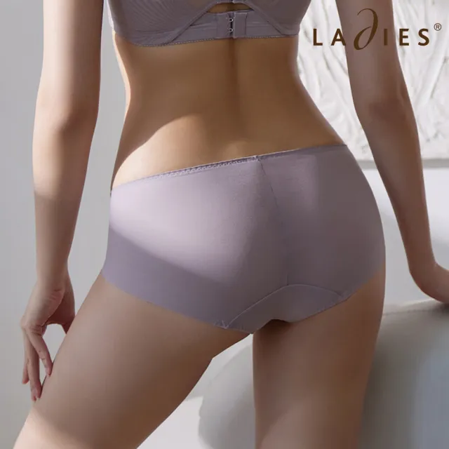 【Ladies 蕾黛絲】顯瘦雙背片靠過來無痕內褲M-EL(藕紫)