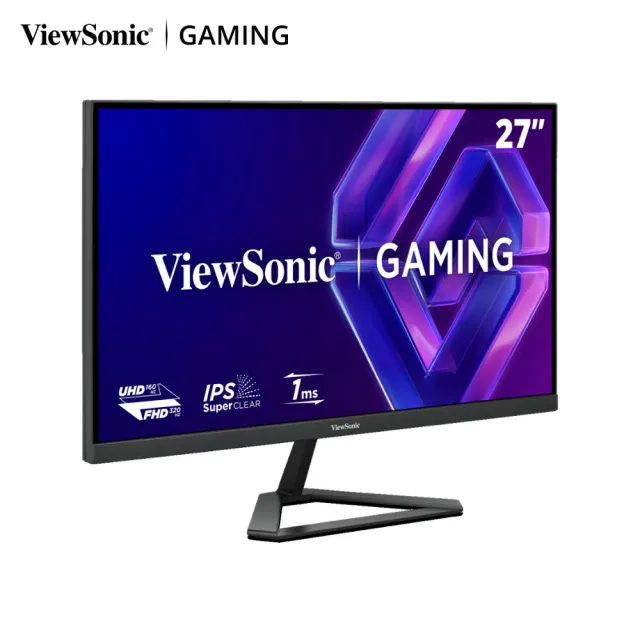 【ViewSonic 優派】VX2740D-4K 27型4K 160Hz/FHD 320Hz雙模電競螢幕(G-Sync/1ms/相容PS5與Xbox)
