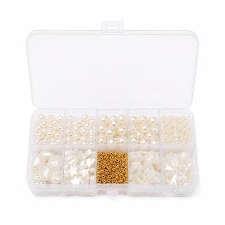 【JoyNa】手工編織玩具 兒童串珠 親子玩具(DIY玩具 手工串珠 白色珍珠公主風)