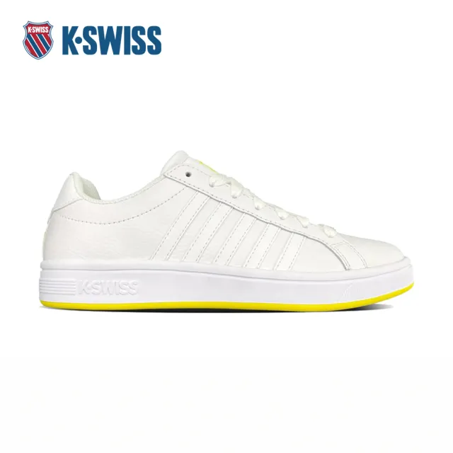 【K-SWISS】經典小白鞋 COURT TIEBREAK 休閒鞋 板鞋 女鞋 速配 (97011-138-M)