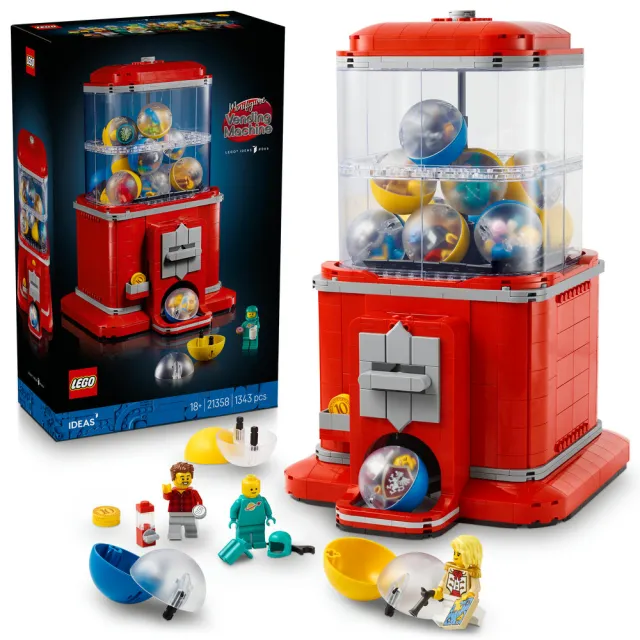 【LEGO 樂高】Ideas 21358 人偶扭蛋機(居家擺設 交換禮物 玩具 積木)