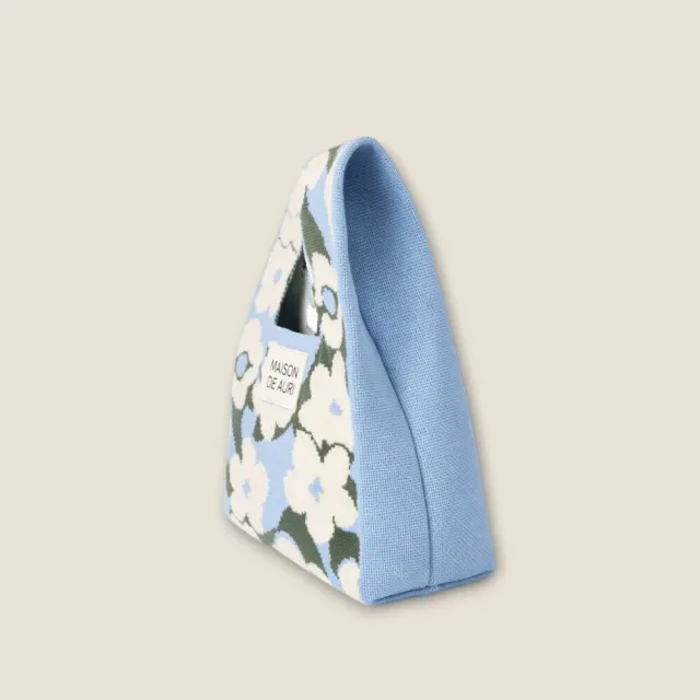 【MAISON DE AURI】雙11 HARU Mini Bags｜Blue 午後 春天包 / Mini 小提包 / 厚針織