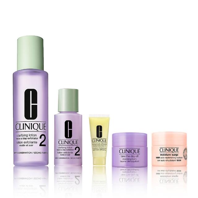 【CLINIQUE 倩碧】三步驟溫和調理亮膚組 (三步驟溫和潔膚水200ml/代謝老廢角質/淨化毛孔)