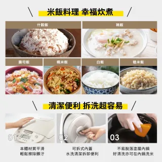 【ZOJIRUSHI 象印】MOMO專售(NL-AMF10MM) 日本製 6人份*微電腦電子鍋(AAF/AMF)