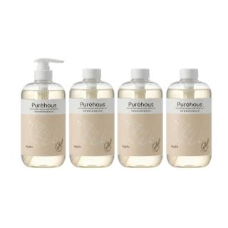 【Purehous】燕麥親膚奶瓶食器清潔液 800ml(1+3補充組合)