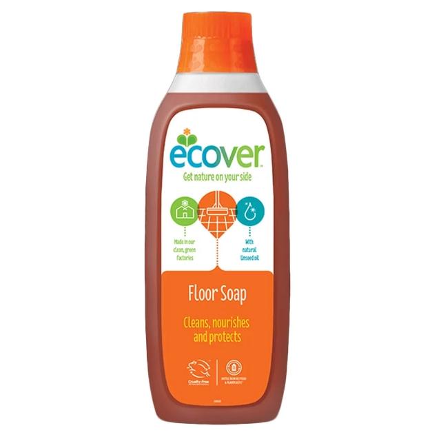 即期品【ECOVER 宜珂】生態環保地板清潔劑1000ml