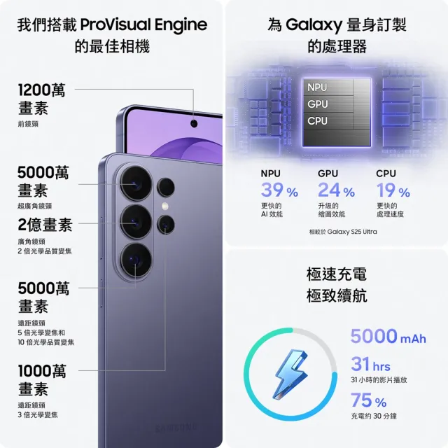 UAG磁吸保護殼【Samsung 三星】Galaxy S26 Ultra 5G 6.9吋(12G/256G/Snapdragon 8 Elite Gen 5/2億鏡頭畫素
