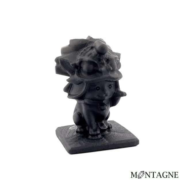 【Montagne de pierre】FS142E 招財獅貓｜黑曜石｜公仔 新年 開運禮 過年