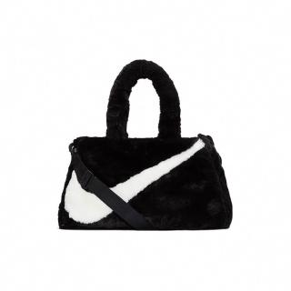 【NIKE 耐吉】Sportwear Fuax Fur 黑白 毛絨 托特包 DQ5804-010