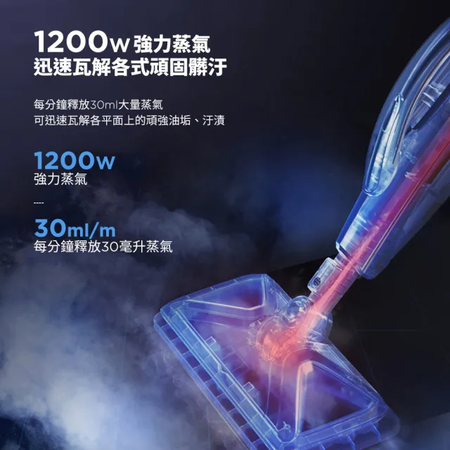 【Bissell】必勝 Steam Mop 多功能二合一蒸氣拖把(3004T)