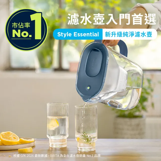 【BRITA】官方直營 純淨濾水壺XL+MXPRO全效型4入+MXPRO去水垢3入(共1壺8芯)