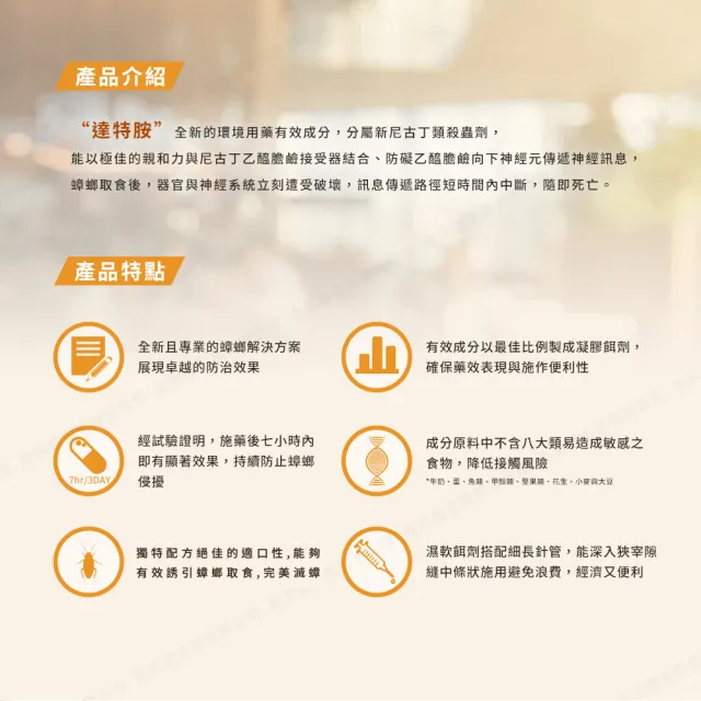 【快點絕】0.50%凝膠餌劑30gX2支(快速殺蟑/餐飲業病媒防治業者指定/德國巴斯夫正品)