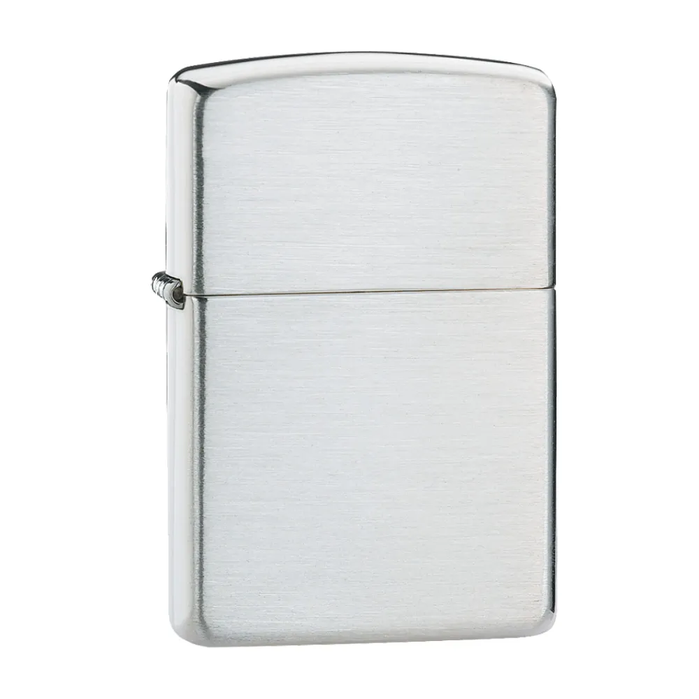 Zippo】高級拉絲純銀-加厚版-防風打火機(美國防風打火機) - momo購物網
