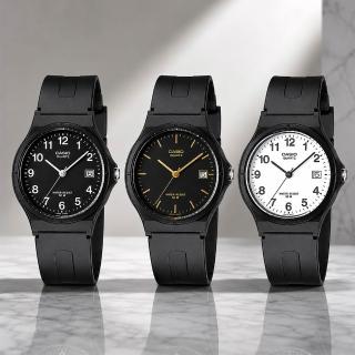 【CASIO 卡西歐】MW-59系列 輕巧靜音防水 學生考試必備 指針錶(日期顯示 錶徑約3.6公分)