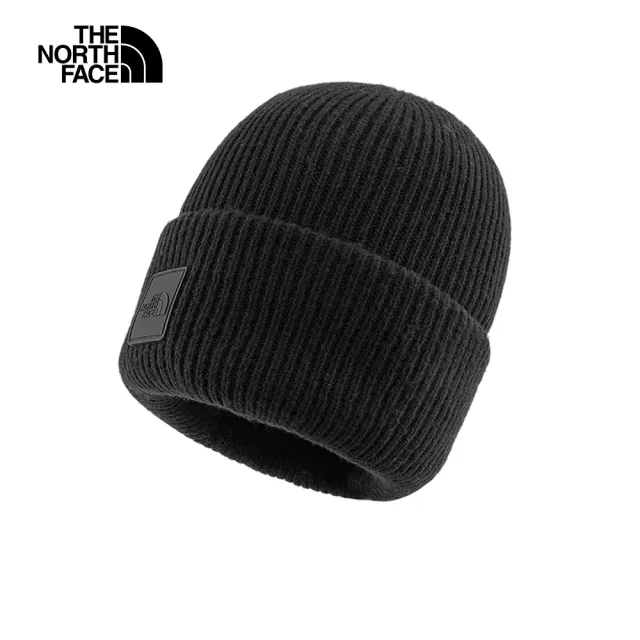 【The North Face】北面男女款黑色舒適保暖休閒毛帽|7WJGJK3