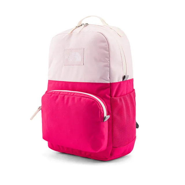 【The North Face】北面兒童粉色舒適背負大容量休閒後背包｜8EEWDHU