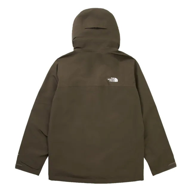【The North Face】北面男款灰褐色DRYVENT防水衝鋒衣｜8BWF21L(外套)