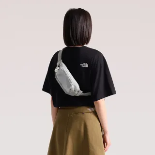 【The North Face】北面男女款石灰色DWR防潑水耐用休閒腰包｜8GJH7J4