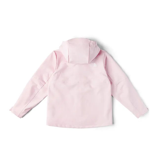 【The North Face】北面兒童粉色DWR防潑水輕量風衣外套｜89XFBP6
