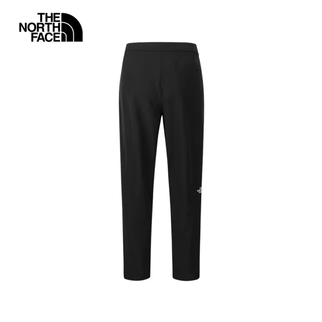 【The North Face】北面男款黑色吸濕排汗休閒長褲｜8ET8JK3