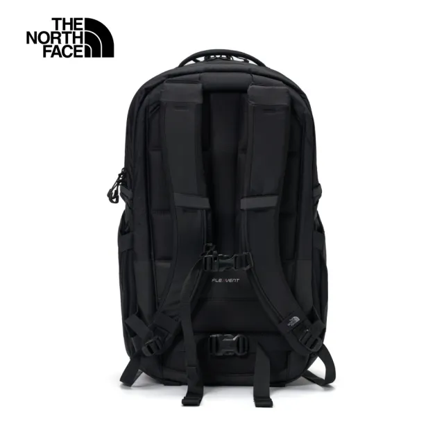 【The North Face】北面男女款黑色便捷收納休閒後背包|52SF4HF(筆電包/登山包)