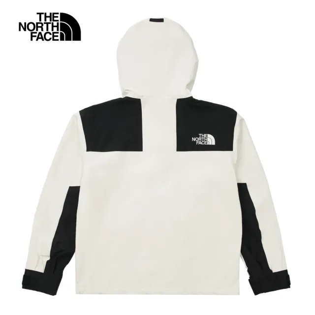 【The North Face】經典ICON-北面男款米白色FUTURELIGHT防水透氣衝鋒衣外套|8AKJROU