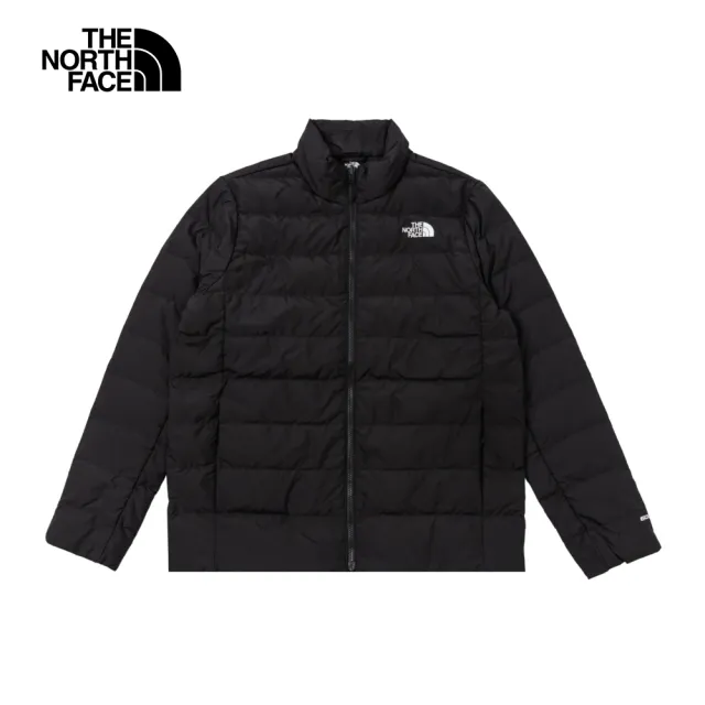 【The North Face】北面男款黑色DryVent防水透氣保暖連帽羽絨內裡三合一外套|83SL4HF