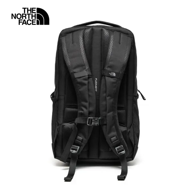 【The North Face】北面男女款黑色戶外休閒後背包｜3VXF4H0(筆電包/登山包)