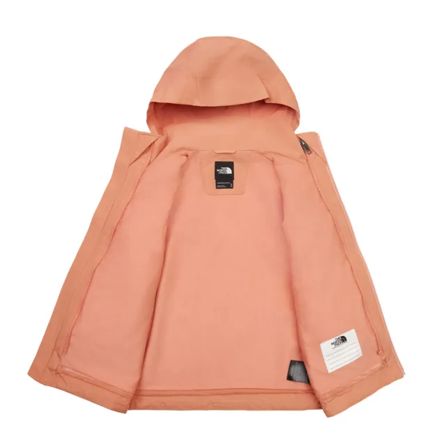 【The North Face】北面兒童橘色DRYVENT防水衝鋒衣｜8DXMBOO(外套)
