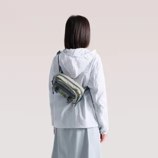 【The North Face】北面男女款灰色DWR防潑水多收納休閒腰包｜8BK5L45
