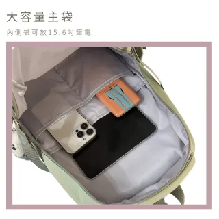 【MoodRiver】雙11 素色多口袋 背包 後背包 學生後背包 書包 包包女 防潑水 日式風格 女包 男包 