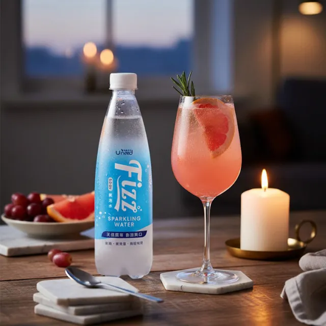 【Uneed 健康綠活】Fizz氣泡水500mlx24入/箱(狠強氣泡 5GV 無糖零卡)