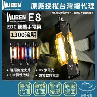 【WUBEN】錸特光電 WUBEN E8 EDC便攜手電筒 配件 磁吸夾片 M4扣環 自由混搭 便攜燈