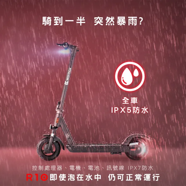 【Waymax】R10 電動滑板車 密碼鎖款