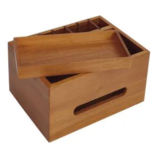 【Mahogany 瑪荷尼家具】免組裝 24X18X13 側抽面紙盒(附簡易收納功能)  全原木桃花心木 面紙盒 ART-C8