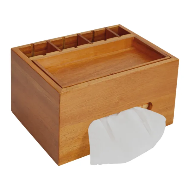 【Mahogany 瑪荷尼家具】免組裝 24X18X13 側抽面紙盒(附簡易收納功能)  全原木桃花心木 面紙盒 ART-C8