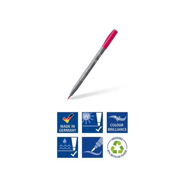 【STAEDTLER 施德樓】371彩藝毛筆(刷尖)