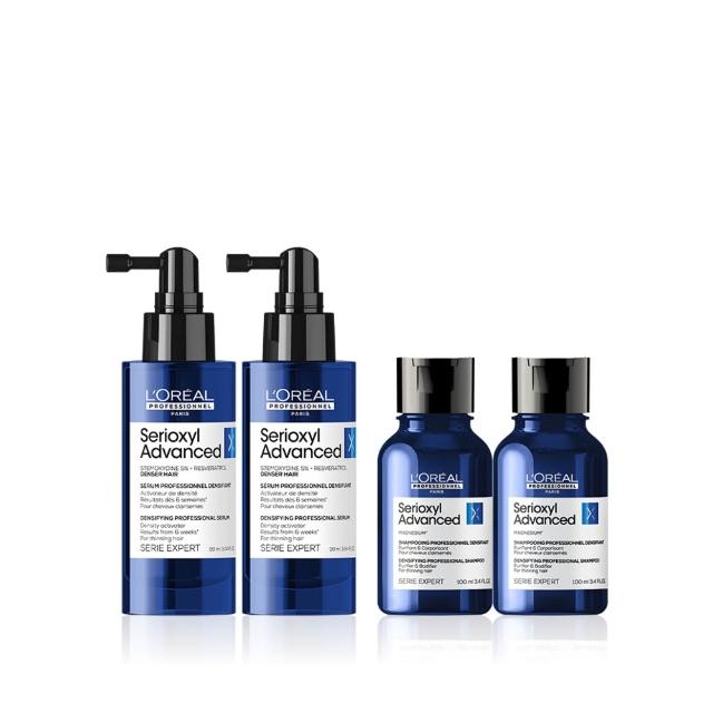 【L’OREAL 巴黎萊雅PRO】絲芮雅活力啟動精粹90ml送90ml(全新升級★小藍瓶/養髮/控油/頭皮精華/頭皮調理)