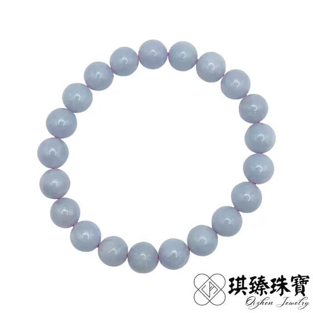 【琪臻珠寶】天然A貨翡翠糯種紫羅蘭圓珠手珠手串(9mm圓珠_紫羅蘭_緬甸玉手串_618狂歡節_限時搶購)