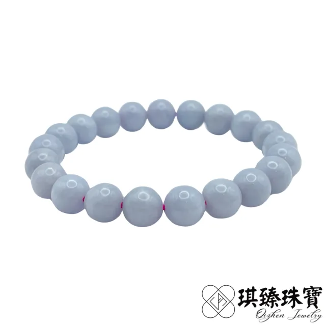 【琪臻珠寶】天然A貨翡翠糯種紫羅蘭圓珠手珠手串(9mm圓珠_紫羅蘭_緬甸玉手串_618狂歡節_限時搶購)