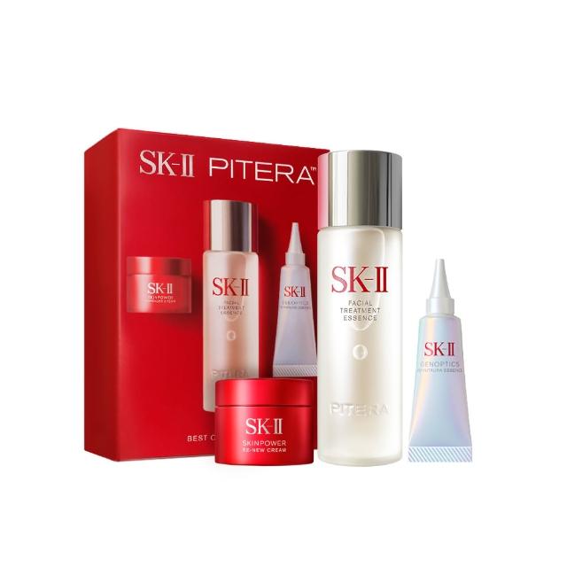 【SK-II】官方直營 PITERA™新客組入門晶透奇肌套裝(青春露75ml+小燈泡精華10ml+活膚霜15g)