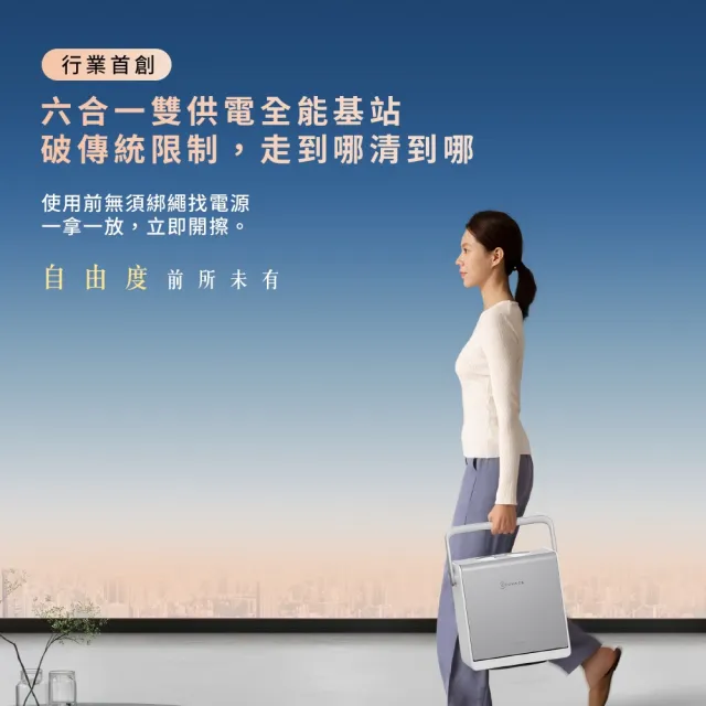 【ECOVACS 科沃斯】全台首款 W2S OMNI 全能基站擦窗機器人｜走到哪擦到哪｜讓採光重回生活
