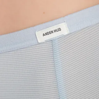 【Anden Hud】冰絲涼感抗菌．中腰三角內褲(天際藍)