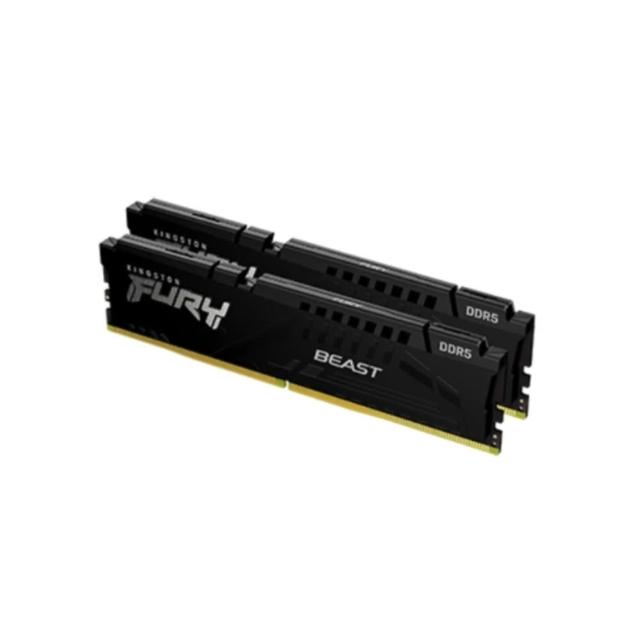 618限定【Kingston 金士頓】FURY Beast DDR5 6000MT/s 32GB（2x16GB）記憶體 黑色(KF560C36BBE2K2-32)